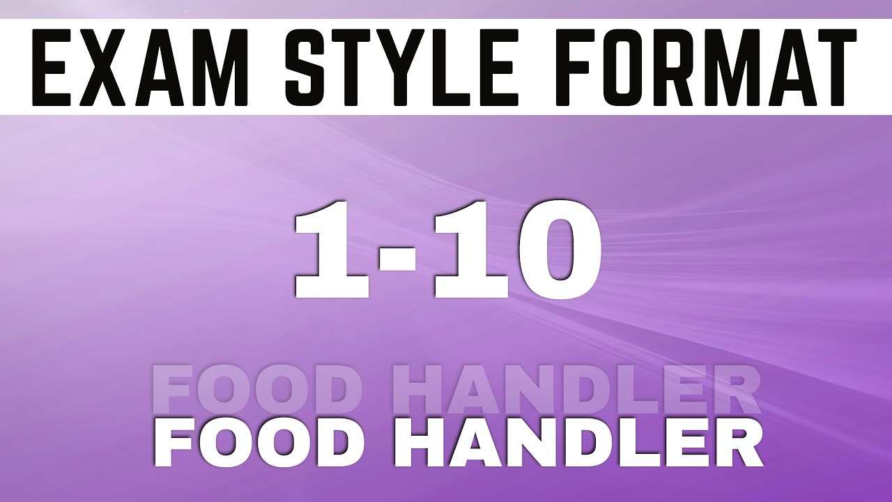 ServSafe Food Handler Exam Questions 1–10 | Training & Practice (2026)