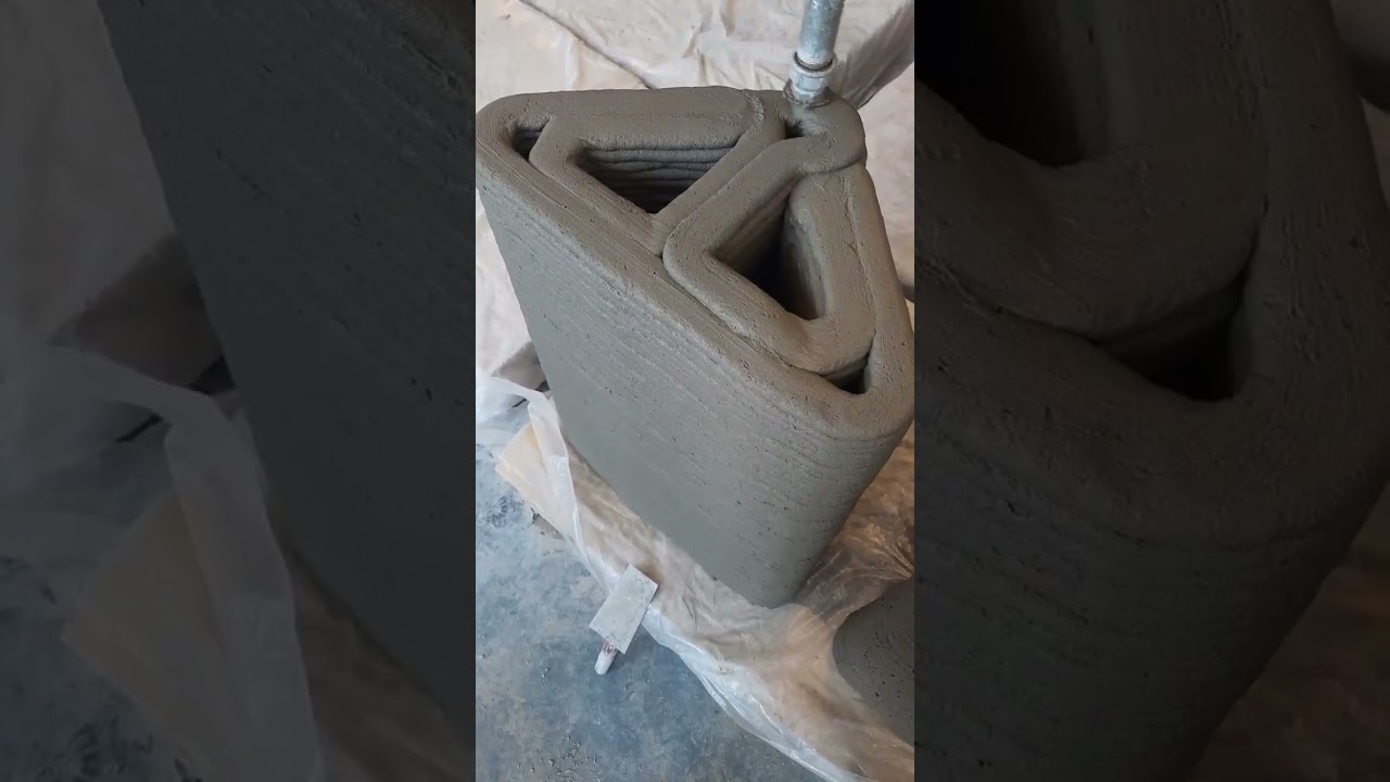 Concrete 3D Printing of a Beam