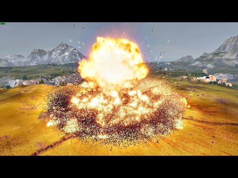 Heroes Aliance VS Super Spartans VS Nuke - Ultimate Epic Battle Simulator 2
