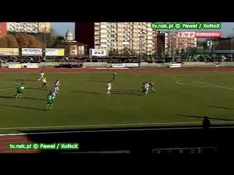 tv.nsk.pl 2011-11-12 Resovia Rzeszów - MKS Świt Nowy Dwór Maz. 4-1 (4-0) bramki relacja