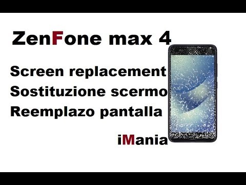 Asus ZENFONE MAX 4 zc520kl screen replacement sostituzione vetro lcd cambio de pantalla