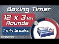 12 Round Boxing Match Training Timer 12 X 3min With 1 Min Breaks