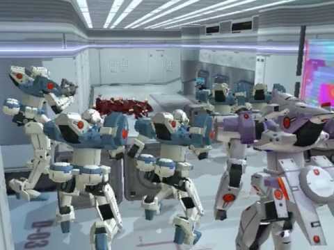 Xenosaga Episode I HD Cutscene 027 - Virgil's A.W.G.S. Squad - JAPANESE