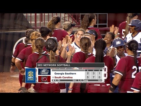 HIGHLIGHTS: Softball vs. Georgia Southern — 4/4/18