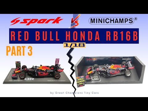 Spark vs Minichamps!! REVIEW Max Verstappen Red Bull RB16b F1 Abu Dhabi GP 2021 - PART 3