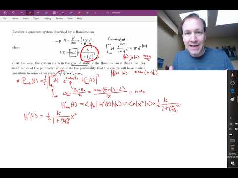 Beispiellösung der zeitabhängigen Störungstheorie