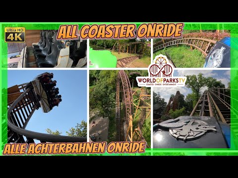 Duinrell Alle Achterbahnen - All Roller Coasters (Onride POV) Duinrell Alle Achtbanen - Falcon Ride