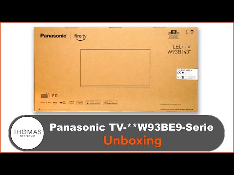 UNBOXING - Panasonic TV-43W93BE9 - Thomas Electronic Online Shop - LED Exklusivserie W93BE9