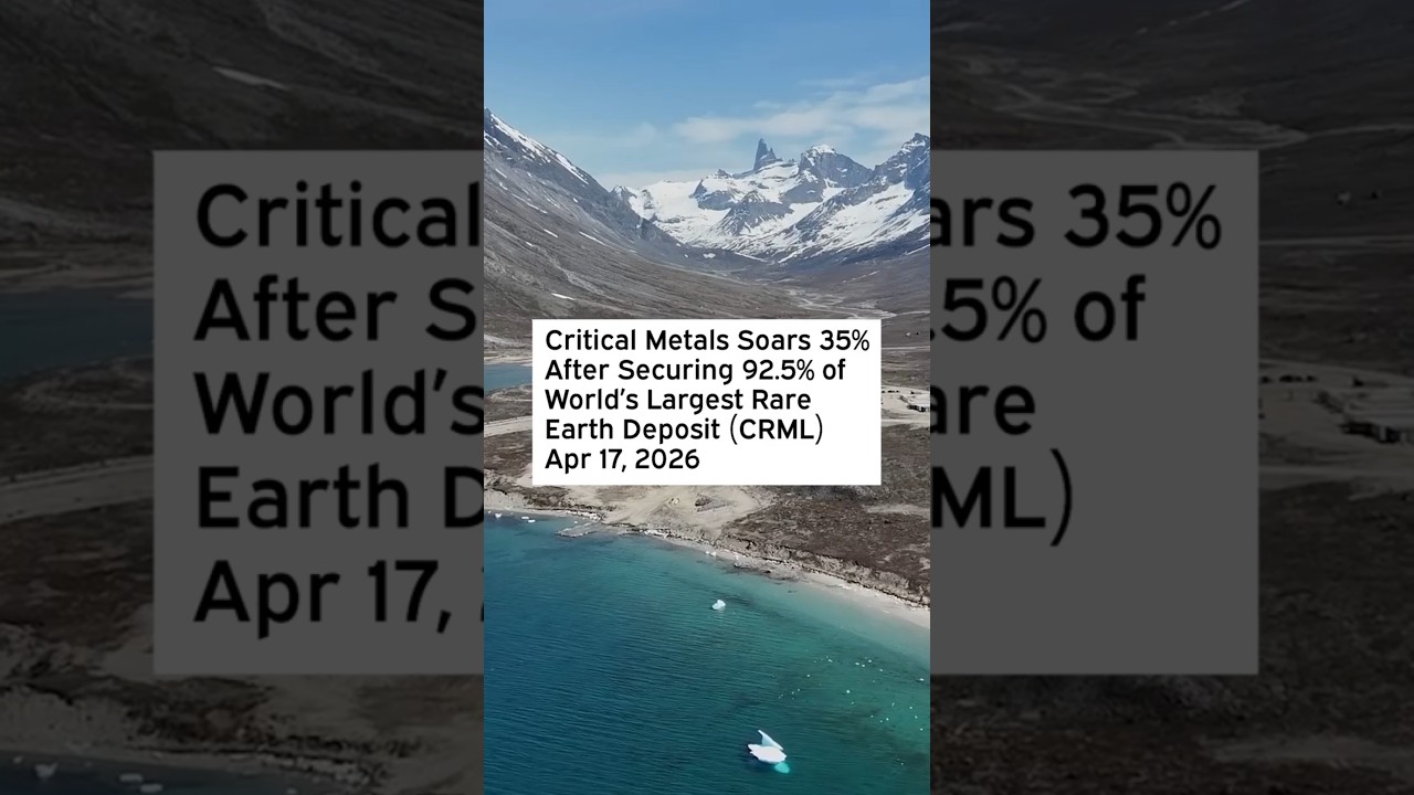 Critical Metals Soars 35% After Securing 92.5% of World's Largest Rare Earth Deposit #CriticalMetals