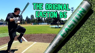 Video thumbnail: Hitting with the Original EASTON B5 (1980) Baseball Bat