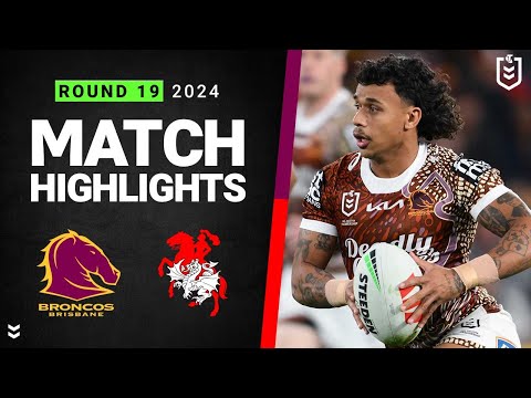 NRL Highlights | NRL 2024 | Broncos v Dragons | Match Highlights