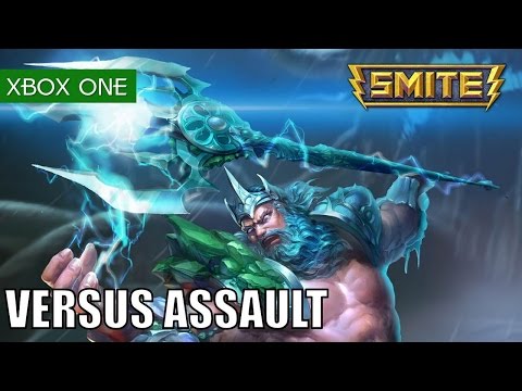 SMITE Xbox One Gameplay Assault Versus as Poseidon - Keep those batteries fresh next time