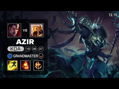 Azir vs Darius Top - EUW Grandmaster - Patch 12.15 Season 12