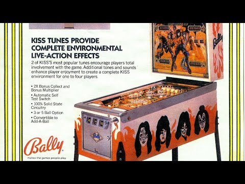 1979 Bally Kiss Pinball Machine in attract Mode | No.9892 | Australia | 19 March 2022