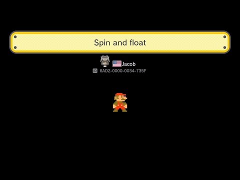 Super Mario Maker - Spin and float