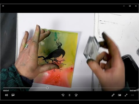 Barric the Crow - A Lavinia Stamps Tutorial