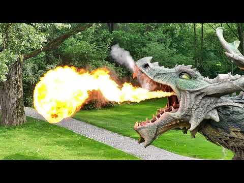 Technik  des Further Drachen | Drachenstich Furth im Wald | Feuerball