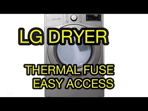 LG Dryer Thermal Fuse Access is EASY!