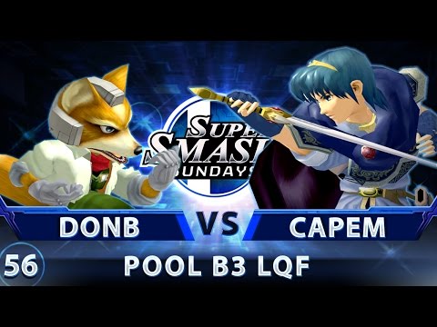 SSS 56 - DonB (Fox) vs. CaPEM (Marth) - SSBM Pool B3 LQF - Smash Melee