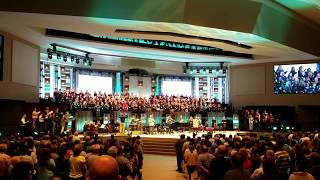 Singing together at the Getty's Sing! 2017 Conference