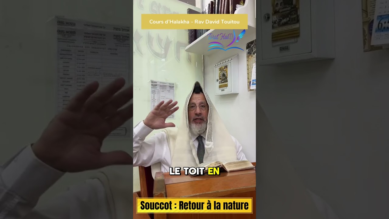 🌿 À Souccot, tout revient à la nature.