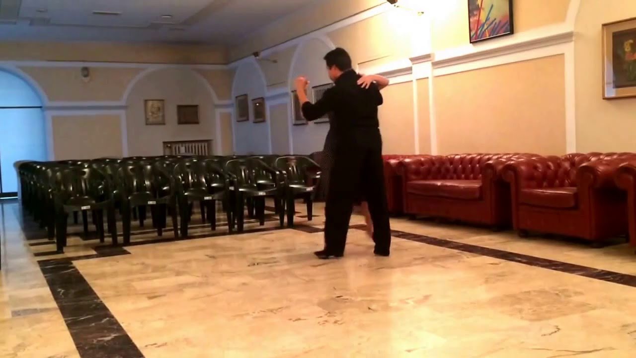 The Tango Dress: Sebastian Zanchez & Malvina Gili Milonga improvisation