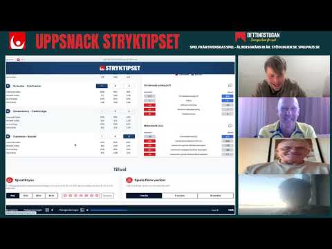 Uppsnack Stryktipset Lördag v41 » Tips & Förslag Weimer, Harrysson, Limpar & Bosse