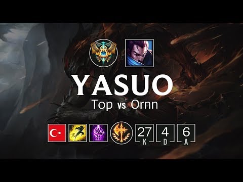 Yasuo Top vs Ornn - TR Challenger Patch 8.10