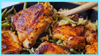 PERFECT Oven baked chicken and rice