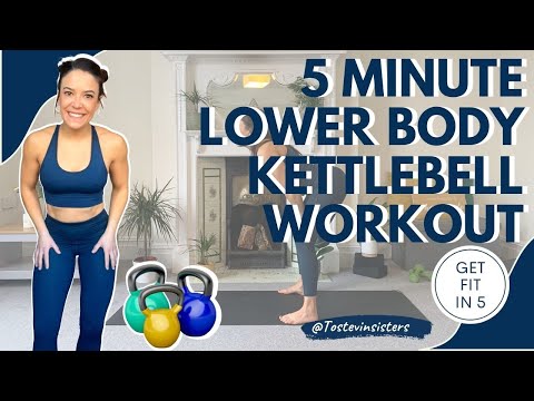 5 MINUTE LOWER BODY KETTLEBELL WORKOUT | Get FIT in 5