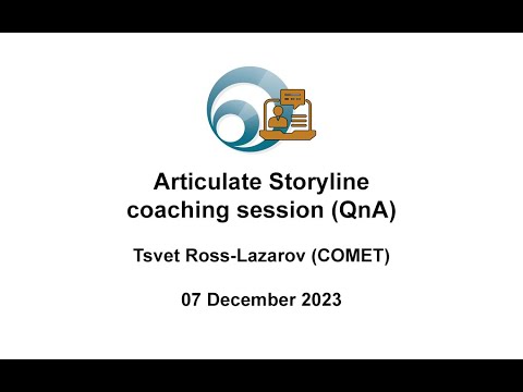Articulate Storyline coaching session - QnA