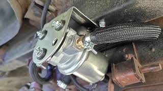 Carter electric fuel pump install into 1970 Ford Torino GT