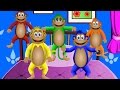 Five Little Monkeys Jumping On The Bed Nursery Rhymes