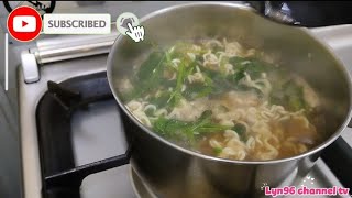 Nagluto aku Ng noodles na may sardinas at kangkong #reels #ofwlife #qatar #noodles #kangkung