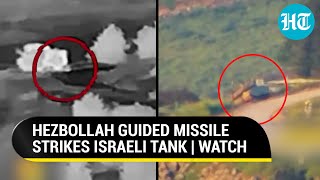Hezbollah Guided Missile Chases Israeli Merkava Tank Near Lebanon Border | This Happened Next
