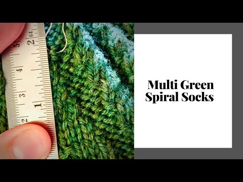 Knitting Spiral Socks with Contrasting Cuff & Toe