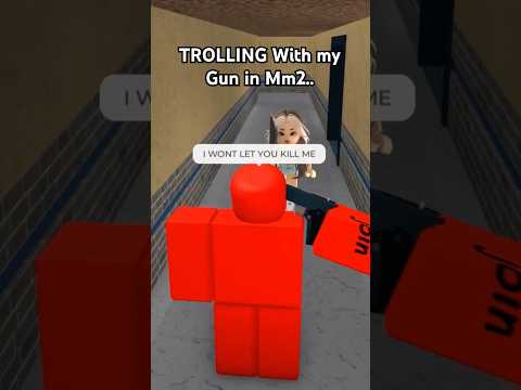 TROLLING in Mm2.. #roblox #mm2 #hacker #funny #trolling #c00lkidd #shorts
