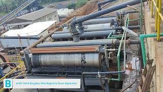 BAS® Rougher Wet Magnetic Drum Separators for Magnetite Tailing Beneficiation Plant