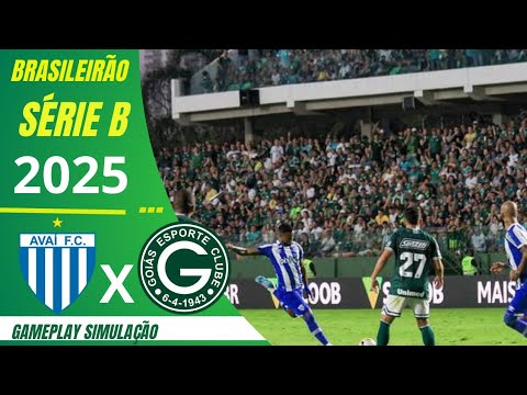 AVAÍ 2X1 GOIÁS HIGHLIGHTS BRAZILIAN SERIES B TODAY SIMULATION IN PES 21