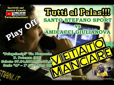 Tutti al Palass per un grande tifo - SANTO STEFANO  vs AMICACCI GIULIANOVA BK Serie A Play Off