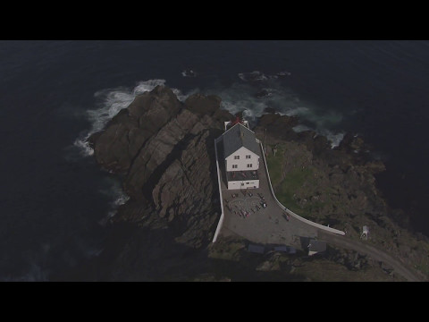 Måløy, Vågsøy, Kråkenes Fyr - Flying Over Norway
