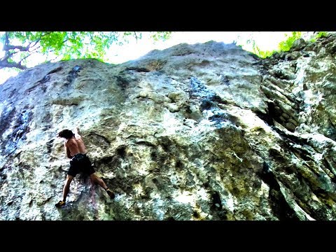Epic Ascend on a Brutal Climbing Route (8A)