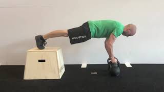 Decline Push Up On Kettlebell exercise video thumbnail