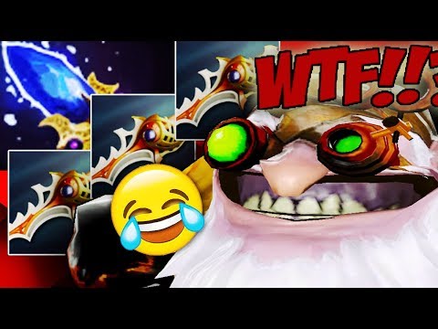 Everything can work in Dota 2 - Blitz Sniper with Mass Rapiers + Agha Build - Dota 2