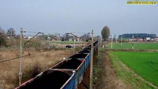 preview picture of video '[ PKP Cargo ] ET22-927 z węglem @ Lubliniec. 2014-04-01'