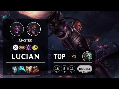 Lucian Top vs Rengar - KR Master Patch 11.22