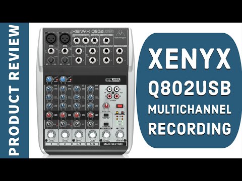 Multichannel Recording with Behringer Q802USB Mixer