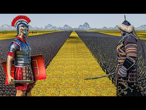 100.000 ROMAN SOLDIERS vs 100.000 MONGOLIAN SOLDIERS - Ultimate Epic Battle Simulator 2 UEBS 2