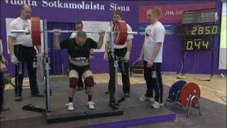 preview picture of video 'Powerlifting Finnish Championships 21-22.2.2009, Champions of Men 90kg Weightclass'
