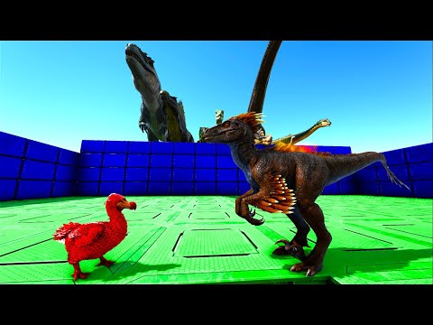 ALPHA DODO LEVEL 1.500.000 VS EVERY DINOSAUR IN ARK SURVIVAL EVOLVED